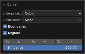 Curve Menu